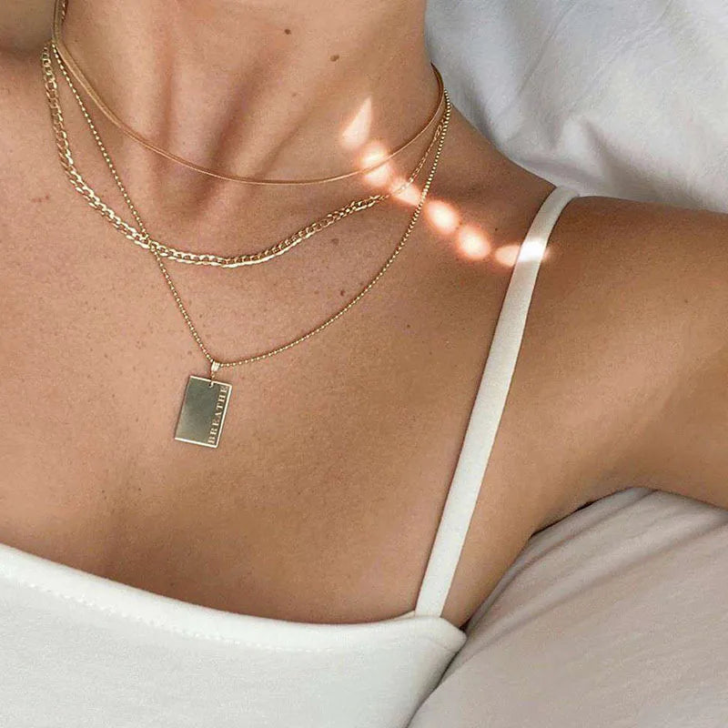Breathe Soul Tag Necklace