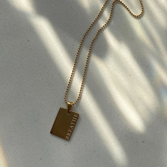 Breathe Soul Tag Necklace
